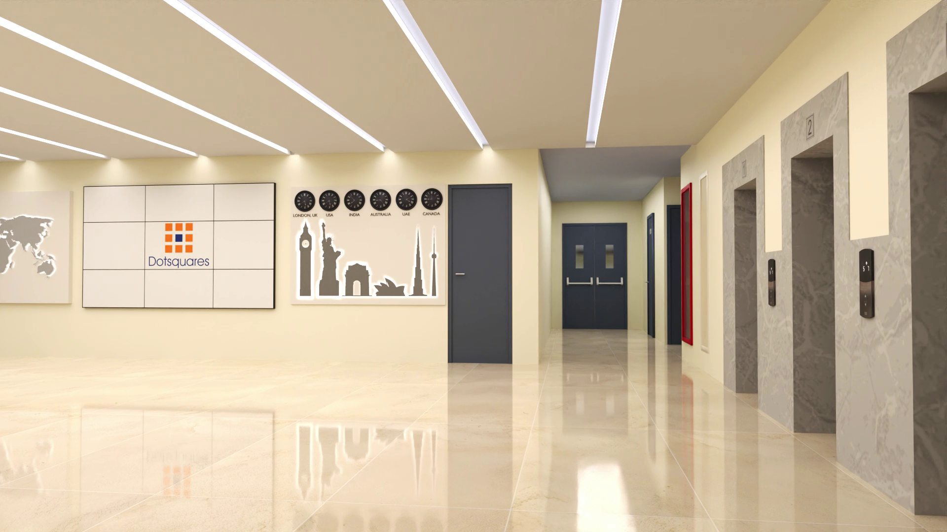 DS Office - 3D Environment (Reception)