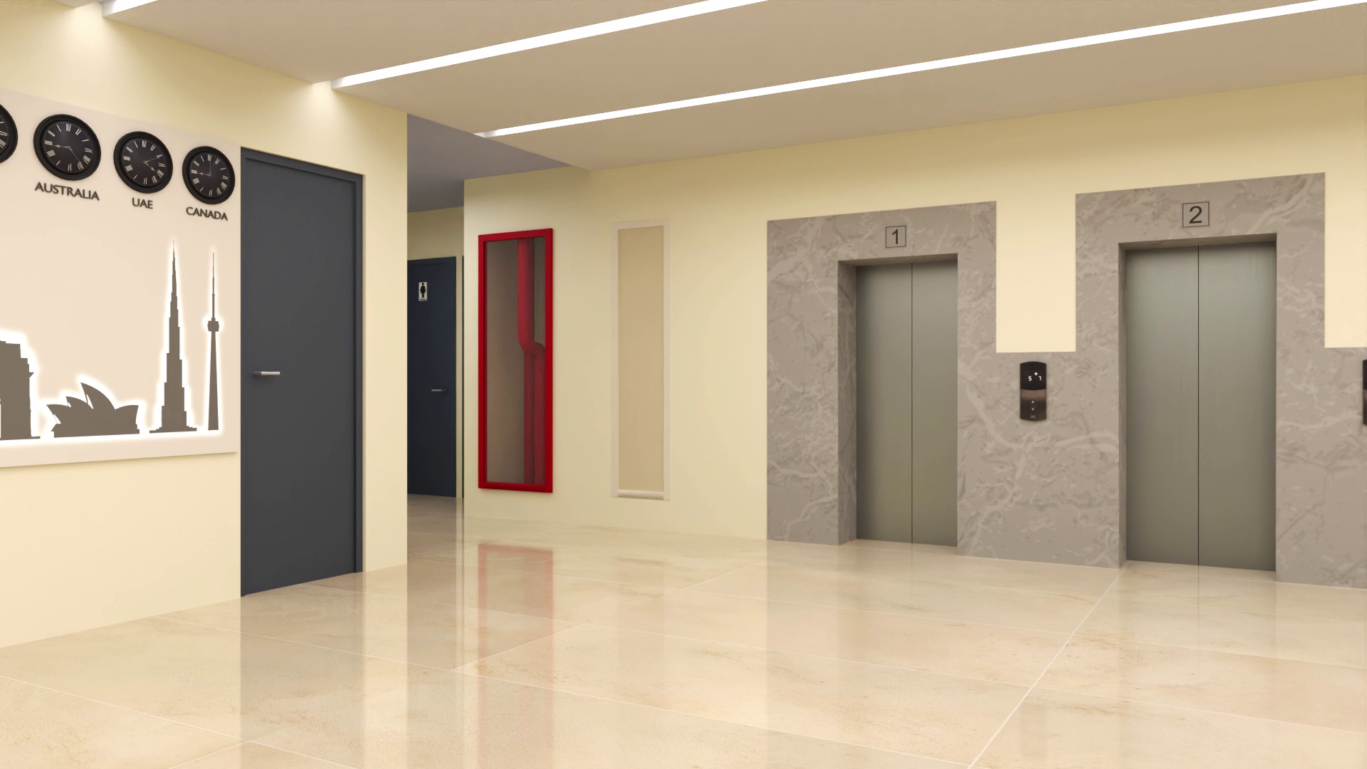 DS Office - 3D Environment (Reception)